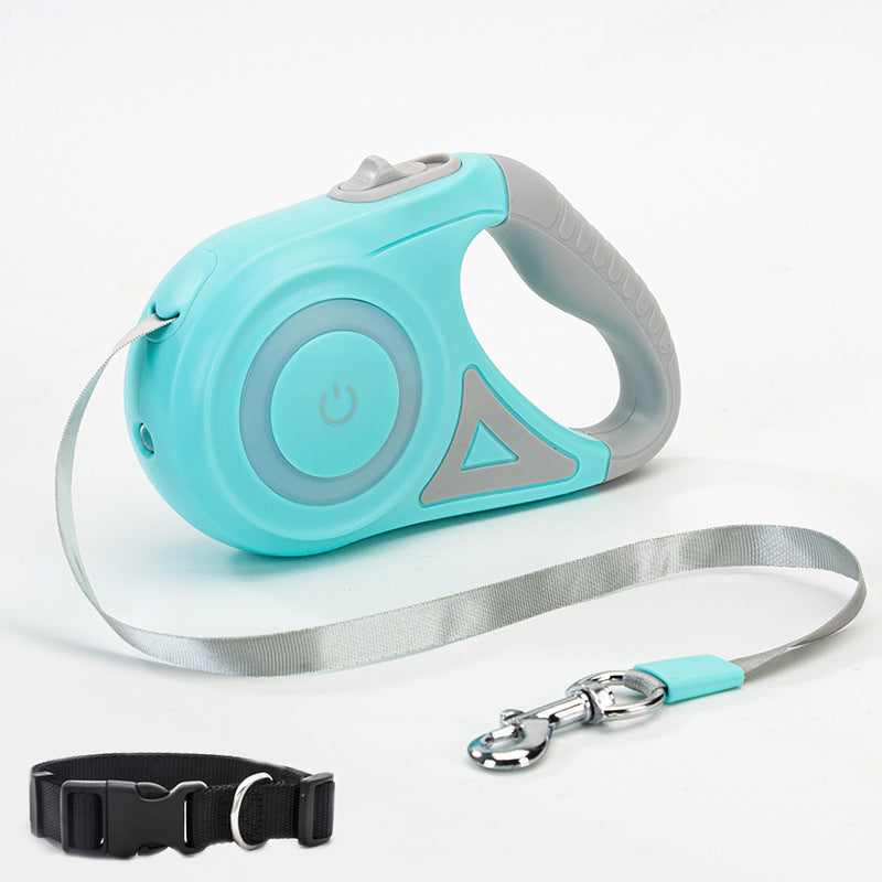 Paw Lead Retractable Dog Leash & Collar Set