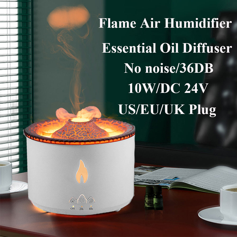 Volcano Flame Mist Diffuser | Aromatherapy Humidifier