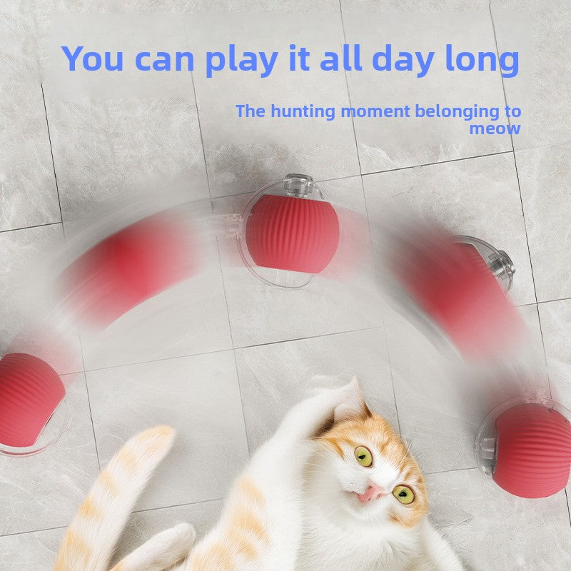 Interactive Rolling Cat Ball Toy – Rope & Plush Styles