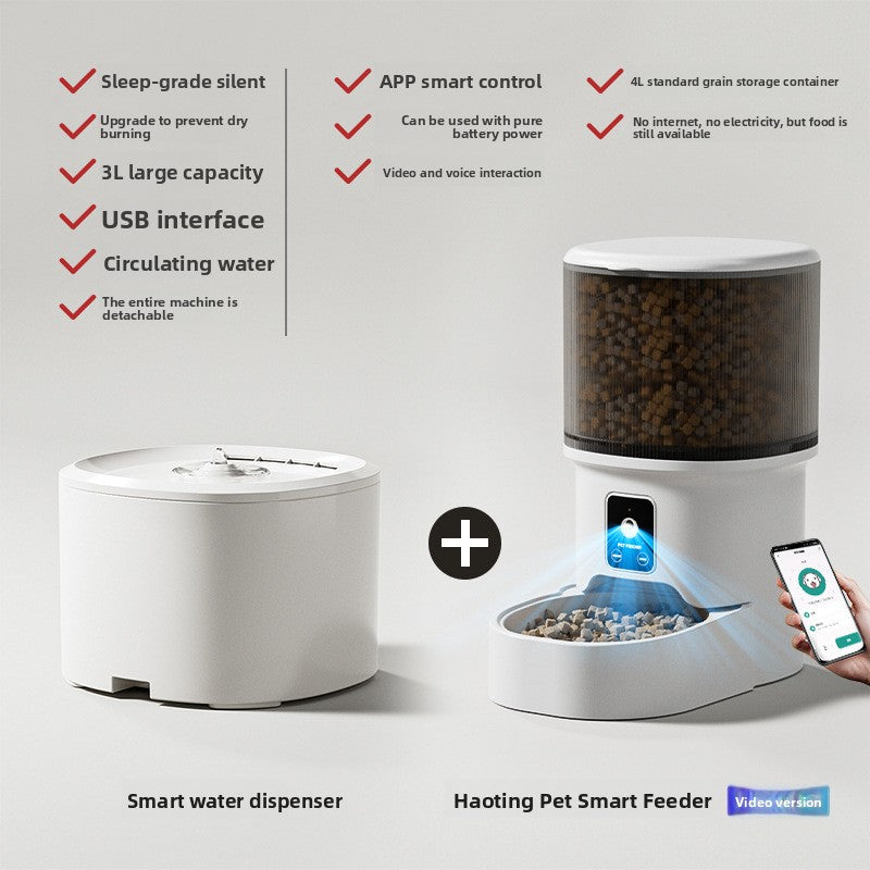 Automatic Pet Feeder – Timer, Wi-Fi & Video Options