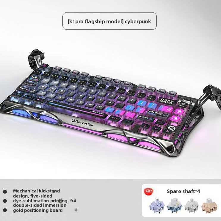 Tri-Mode Hot-Swappable Mechanical Gaming Keyboard with RGB