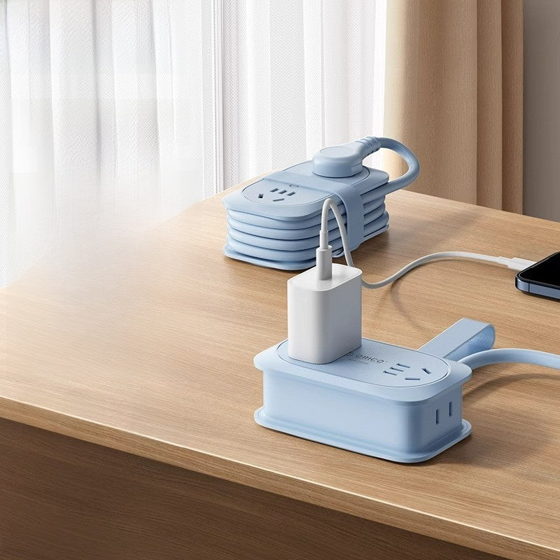 Compact 4-Outlet Power Strip with 1.3m Cord