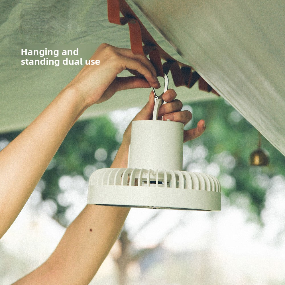 Rechargeable Camping Fan with Tripod & Hanging Hook