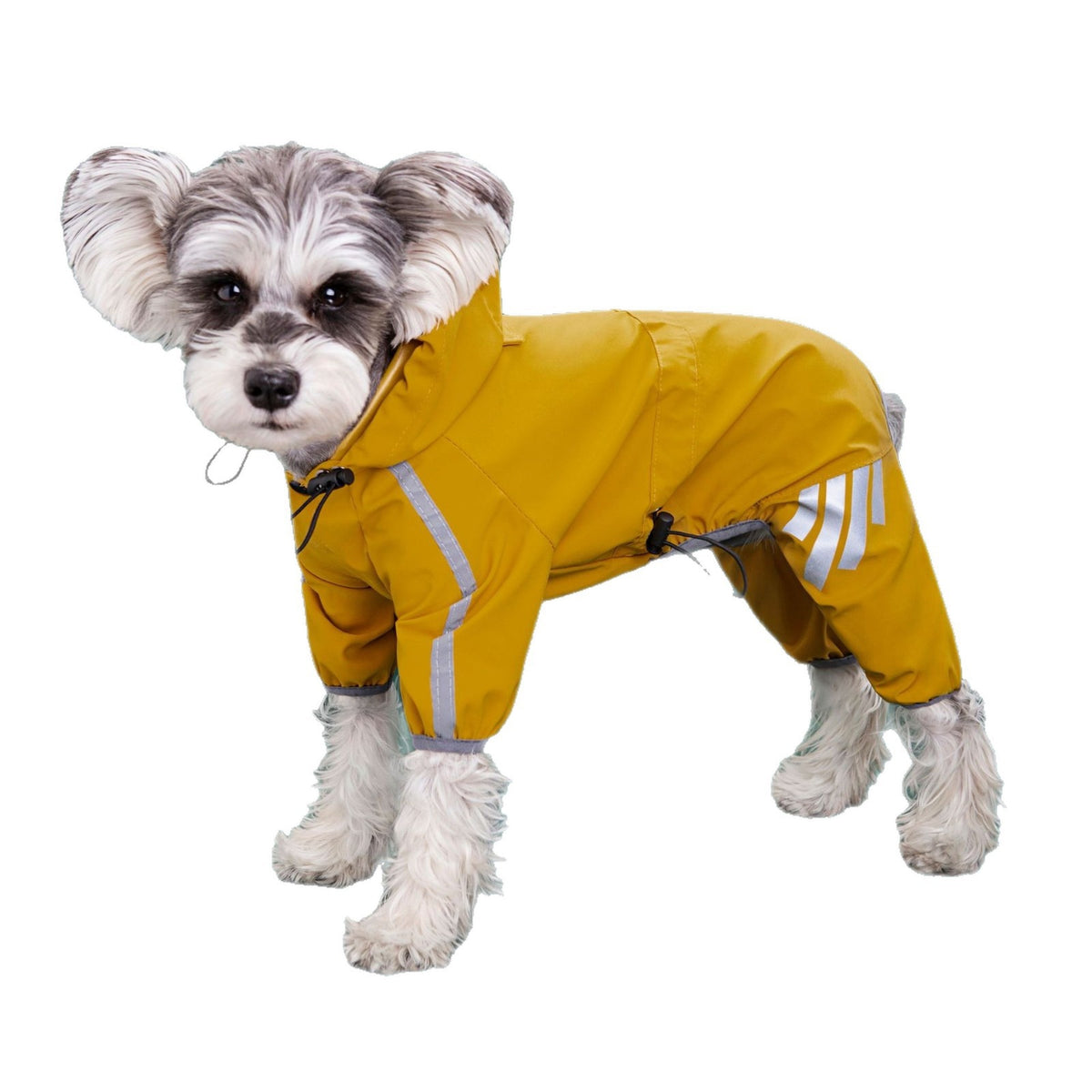 Four-Leg Dog Raincoat – Hooded & Reflective