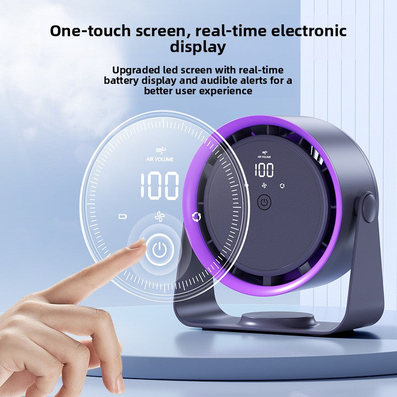 WSB-2 Rechargeable Bladeless Desktop Fan with Touch Control
