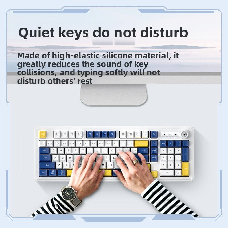 Sangee K18 Wired Backlit Keyboard with Volume Knob