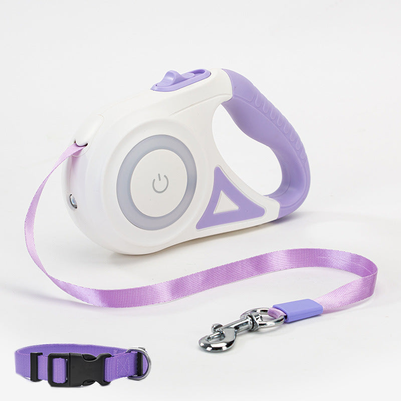 Paw Lead Retractable Dog Leash & Collar Set
