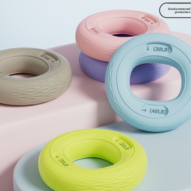 Silicone Grip Strengthener Ring – 10–70 lb Options