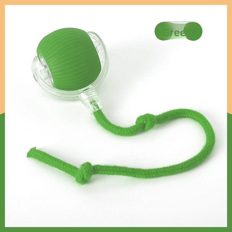 Interactive Rolling Cat Ball Toy – Rope & Plush Styles