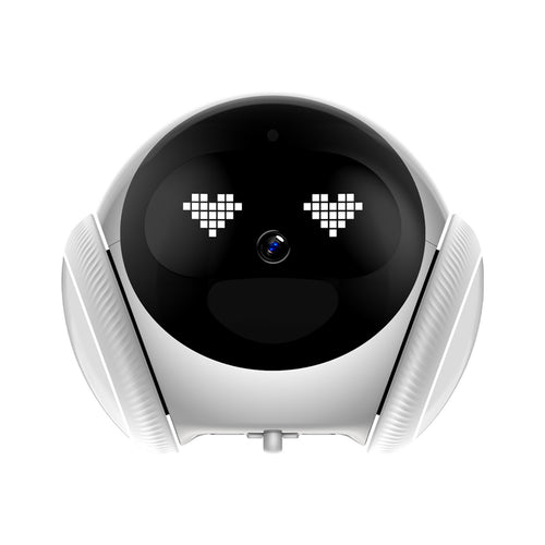 Mobile Indoor Monitoring Robot with 1080p Dual Cameras – White