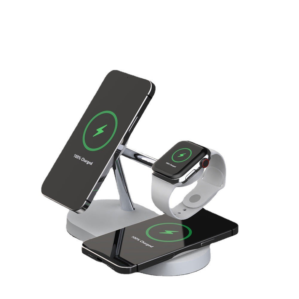 3-in-1 Magnetic Wireless Charging Stand with Night Light