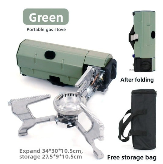 Portable Butane Camping Stove with Built-in Ignition