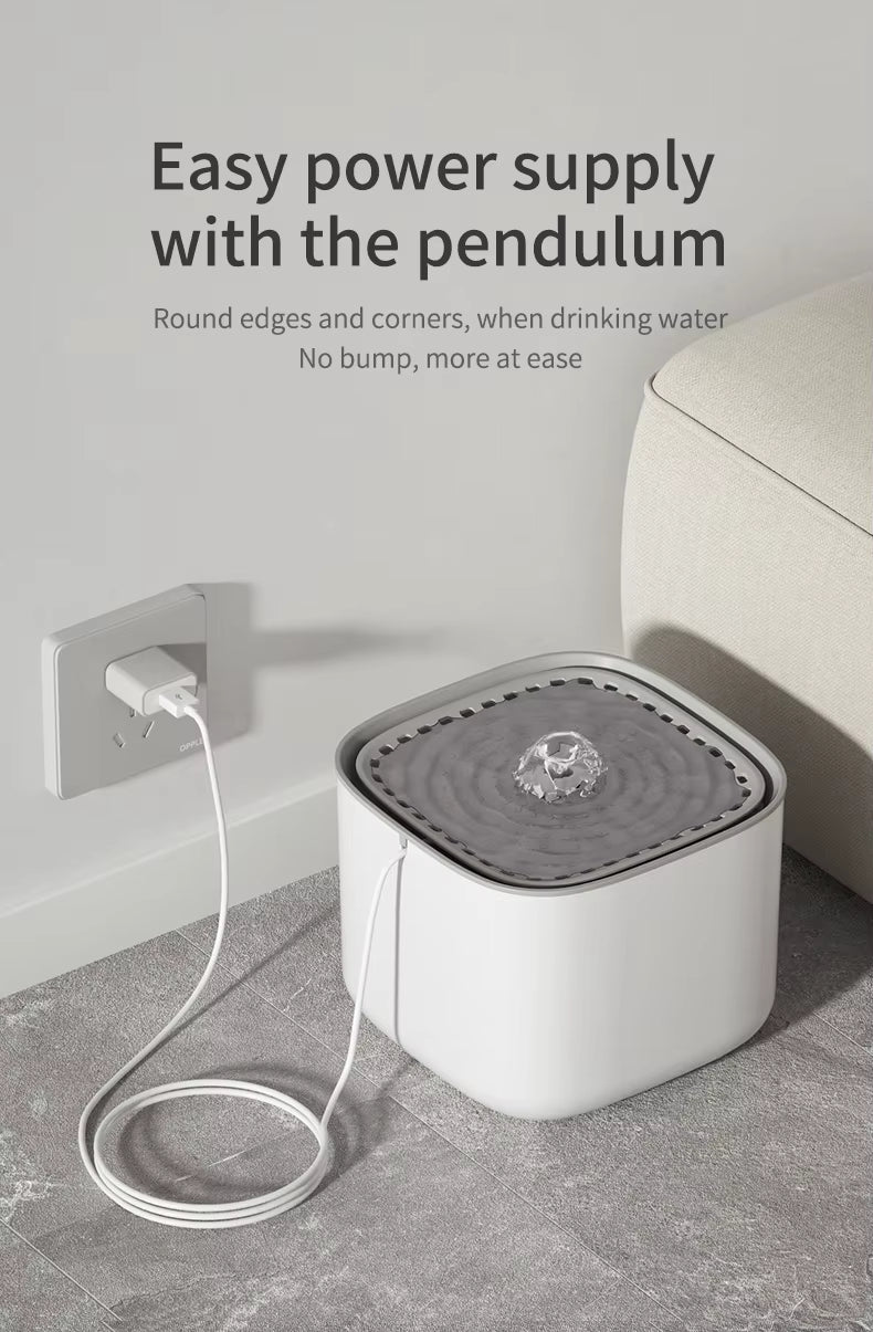 Petal Cat Water Fountain | 3L Silent USB Dispenser