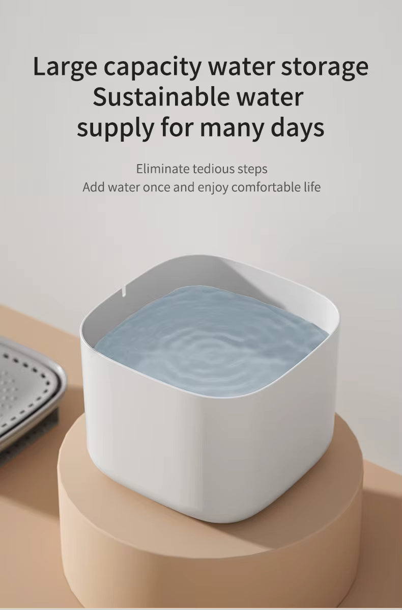 Petal Cat Water Fountain | 3L Silent USB Dispenser