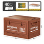 Foldable Side-Opening Camping Storage Box – Optional Wooden Top