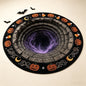 Tapis rond en velours à cristaux d’Halloween – Plusieurs tailles et motifs