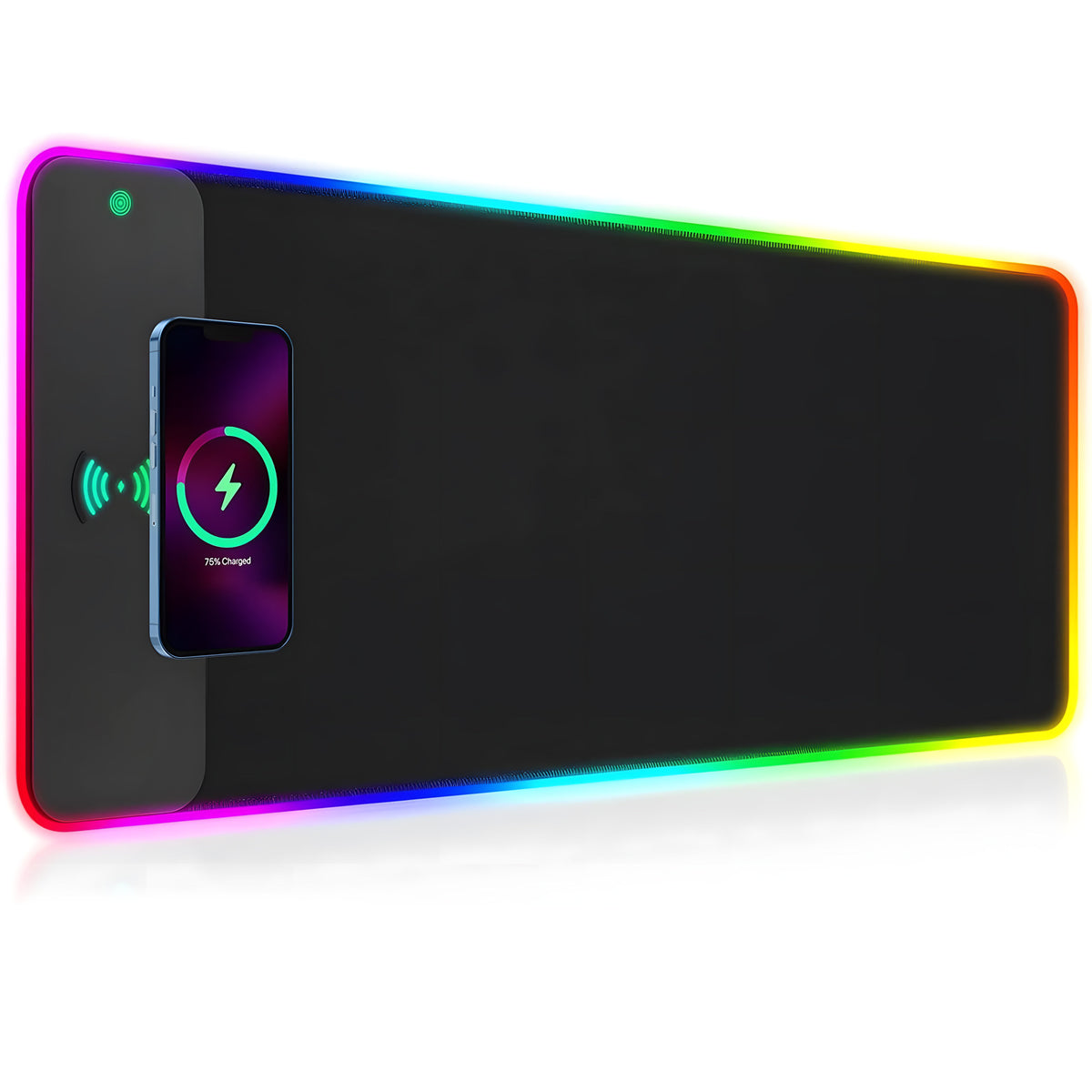 RGB Gaming Mouse Pad with 15W Wireless Charging – 800 × 300mm