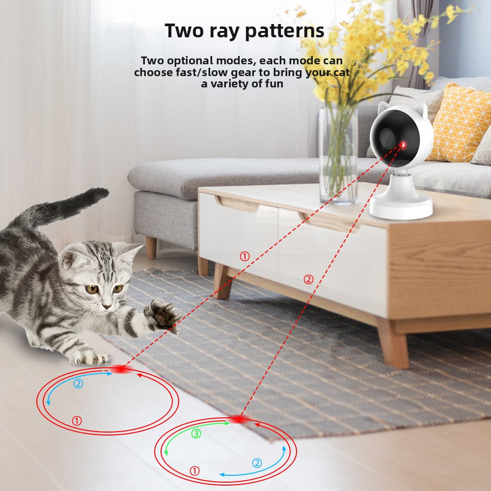 Rechargeable Automatic Laser Cat Toy with 2 Speed Modes