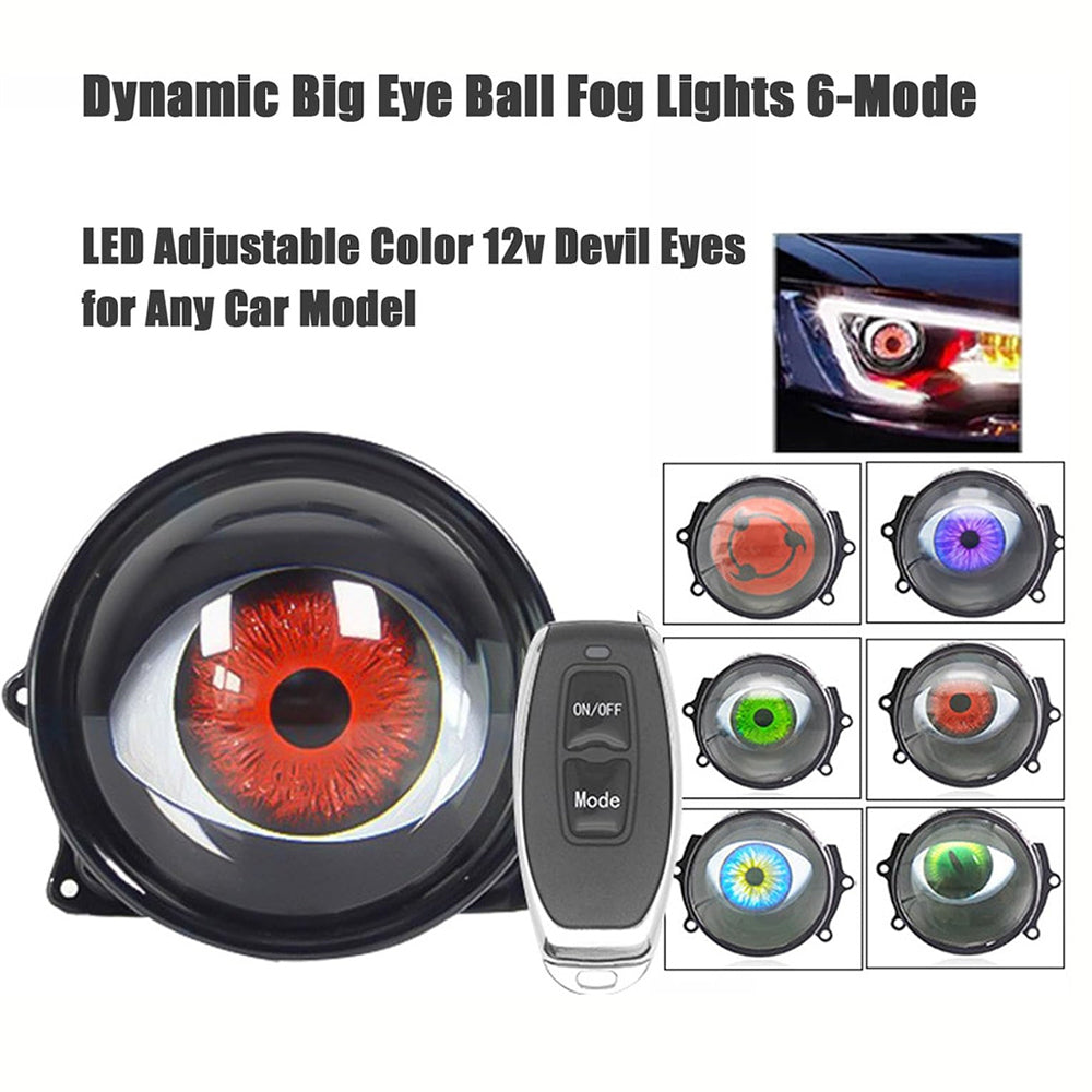 Dynamic Devil Eye LED Decorative Light for Cars & Motorcycles