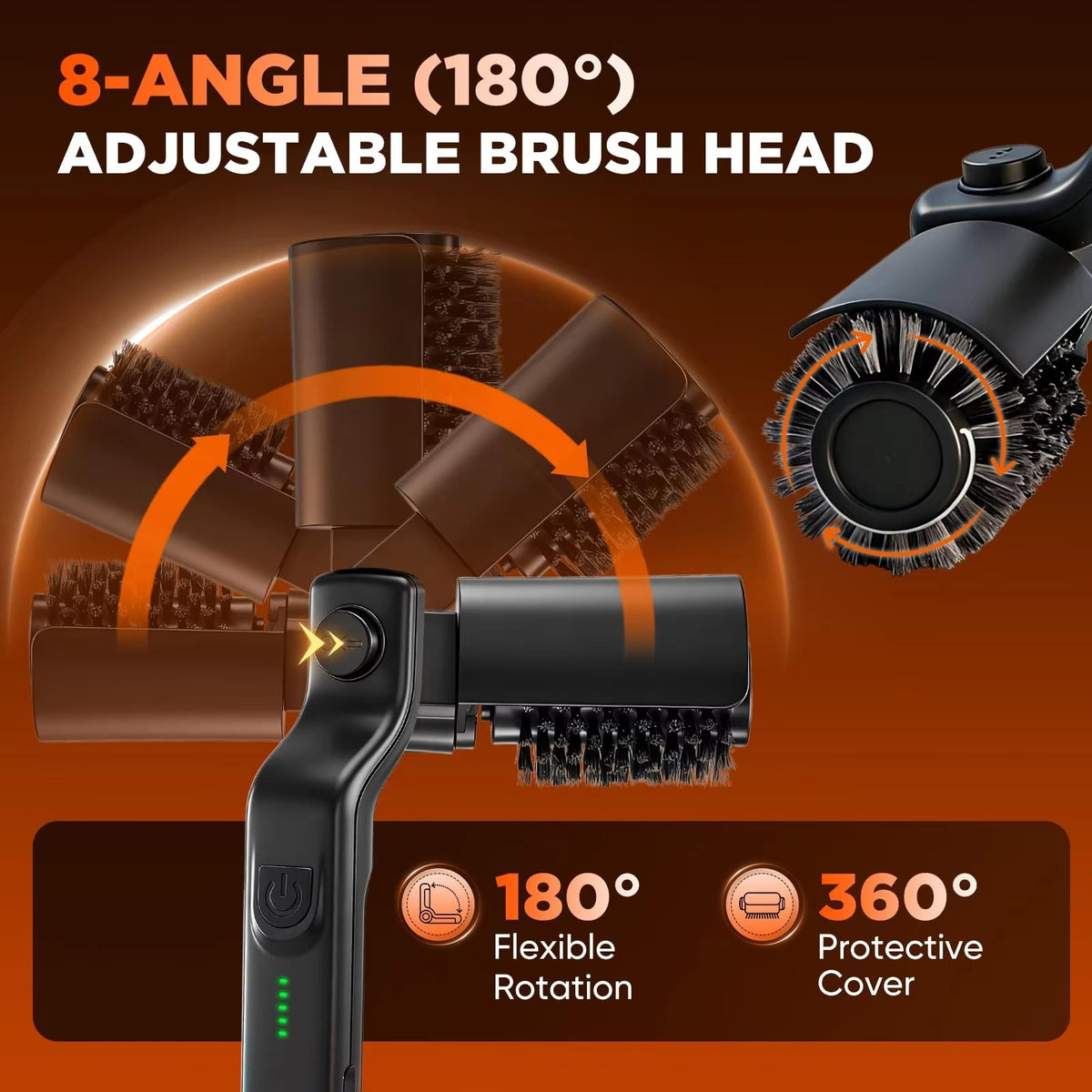 Electric Grill Cleaning Brush & Replacement Head