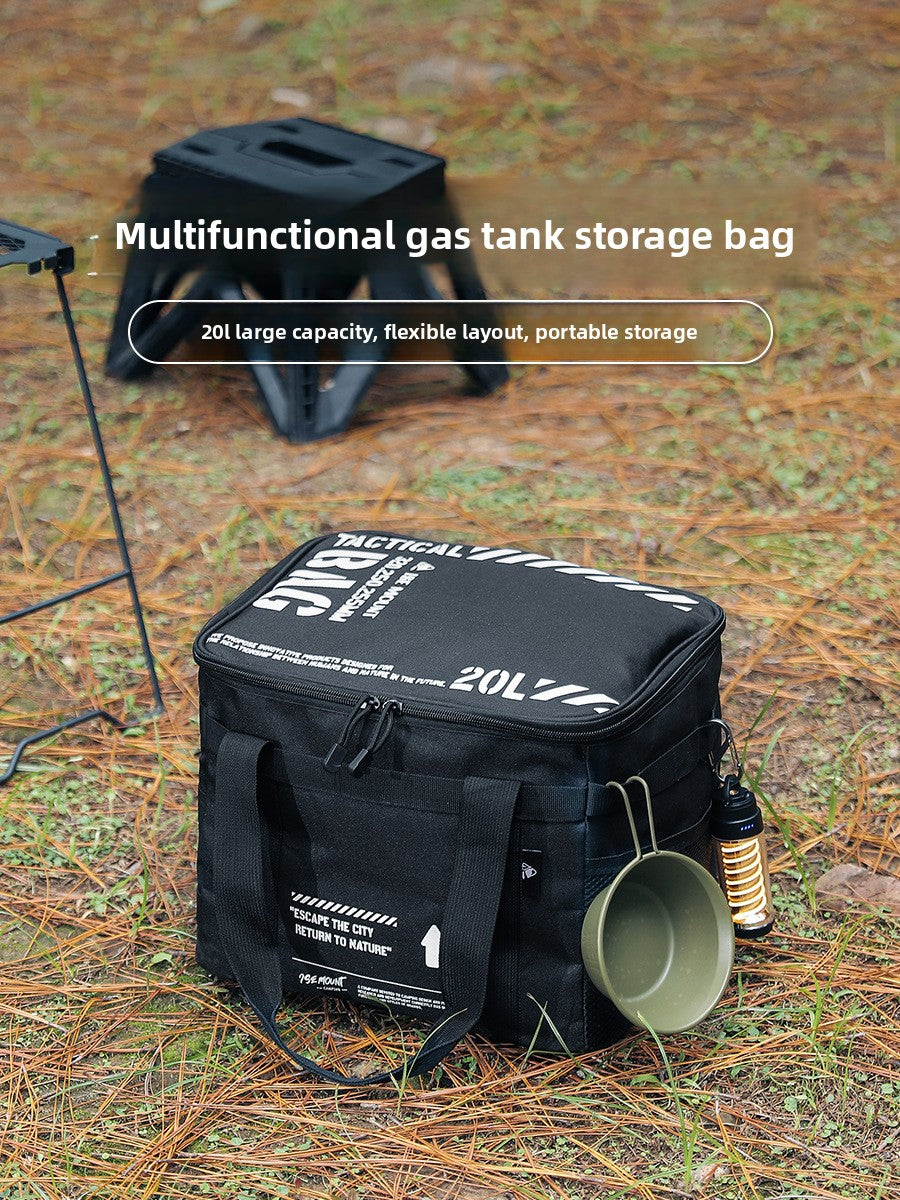 20L Camping Cookware Storage Bag with Dividers