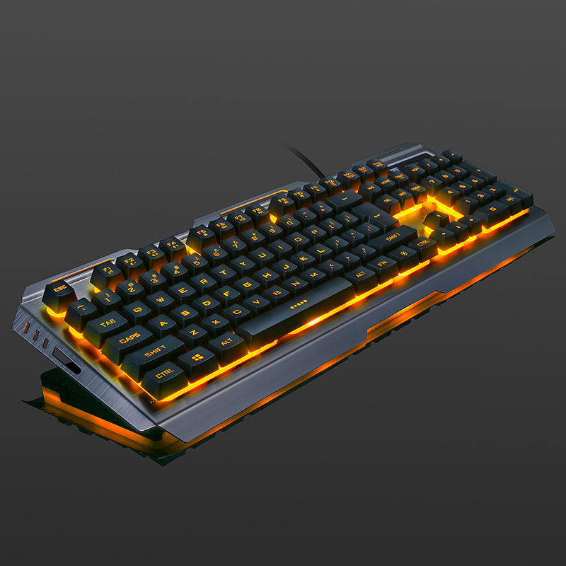 Wired Backlit Gaming Keyboard & Mouse Set – Yellow or Rainbow