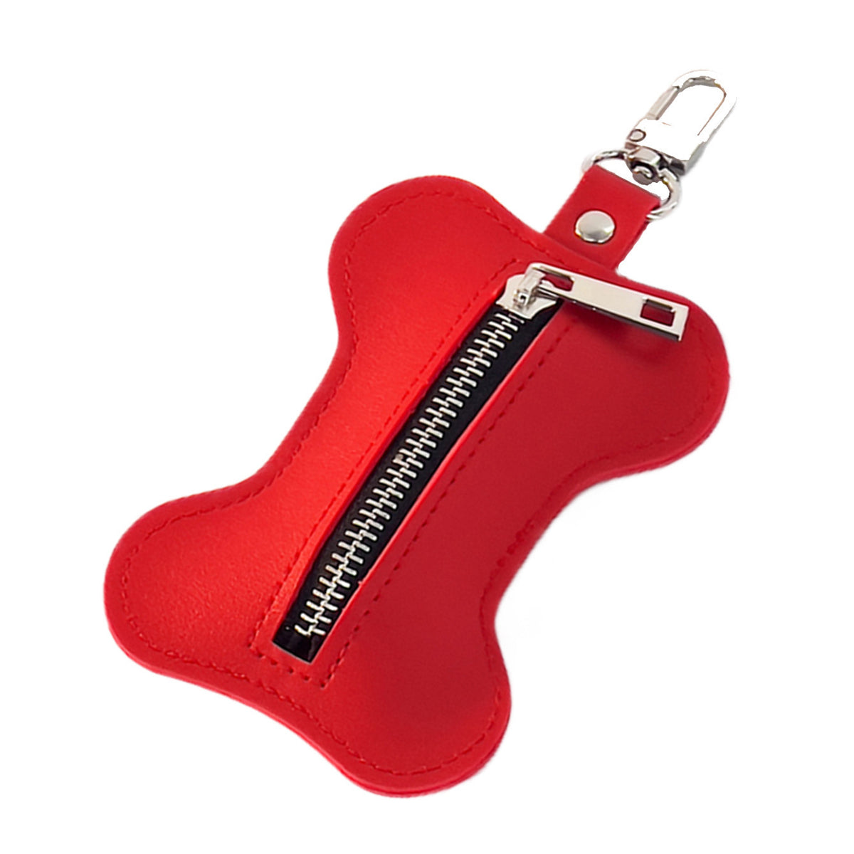 Bone-Shaped Dog Poop Bag Dispenser – PU Leather
