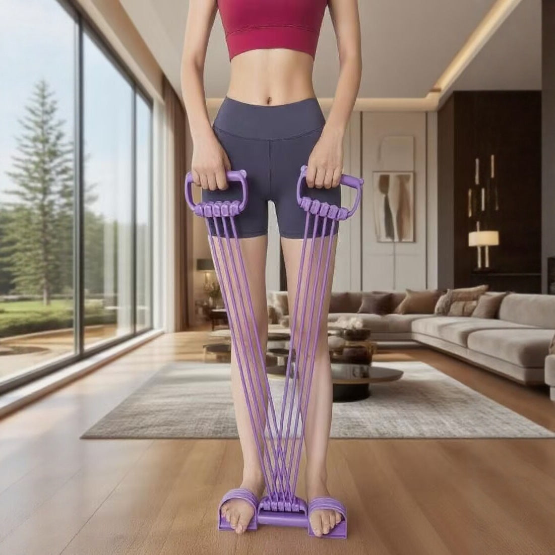 Adjustable Resistance Rope Trainer for Home Workouts — QIUOLA | qiuola.com