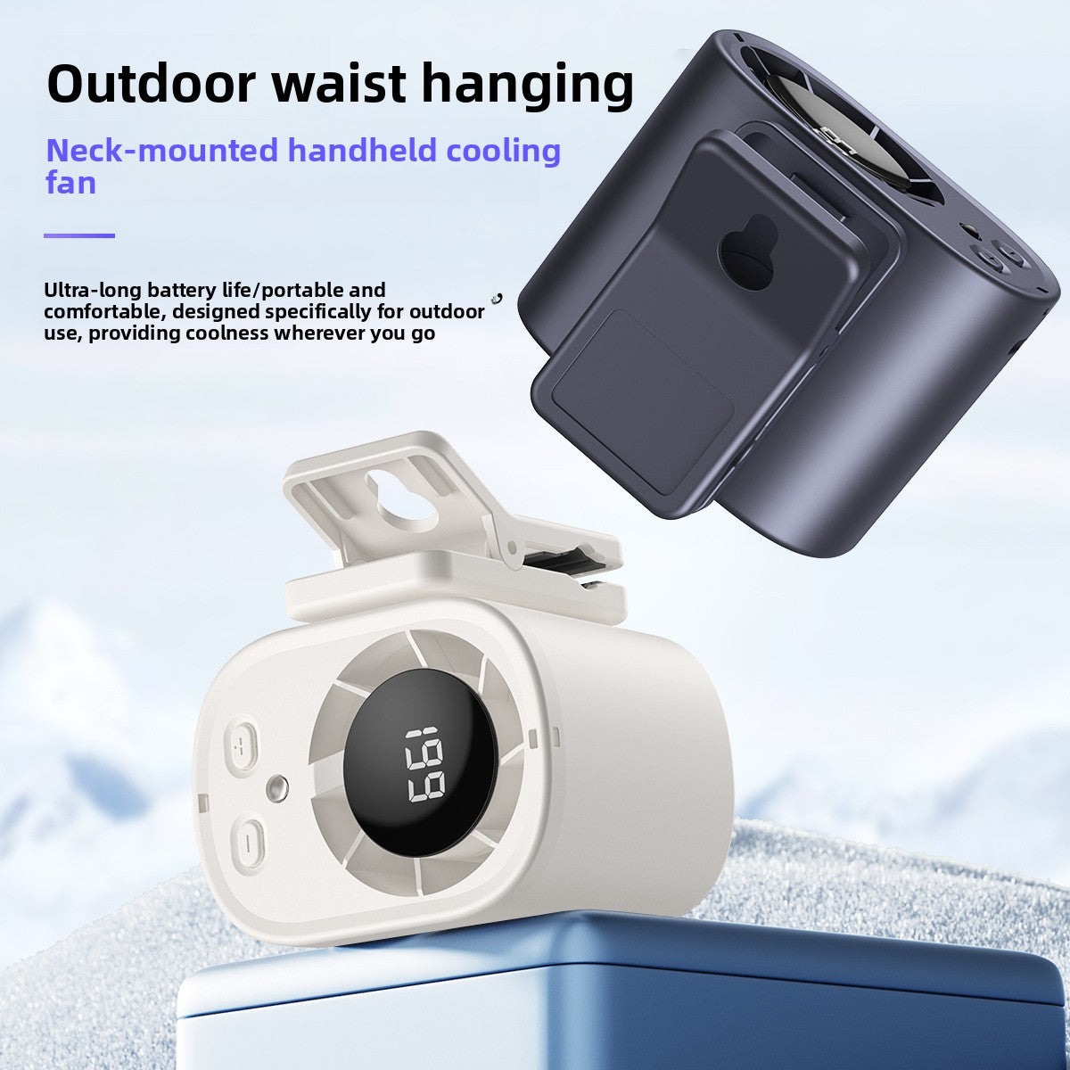Portable USB Rechargeable Waist Fan with 5 Speeds — QIUOLA | qiuola.com