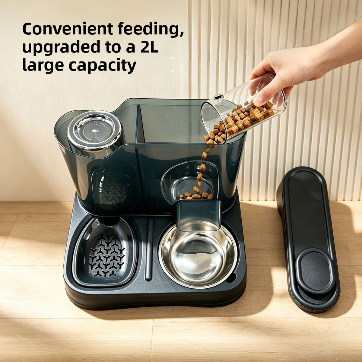 2-in-1 Pet Feeder & Water Dispenser, Without Bowl — QIUOLA | qiuola.com