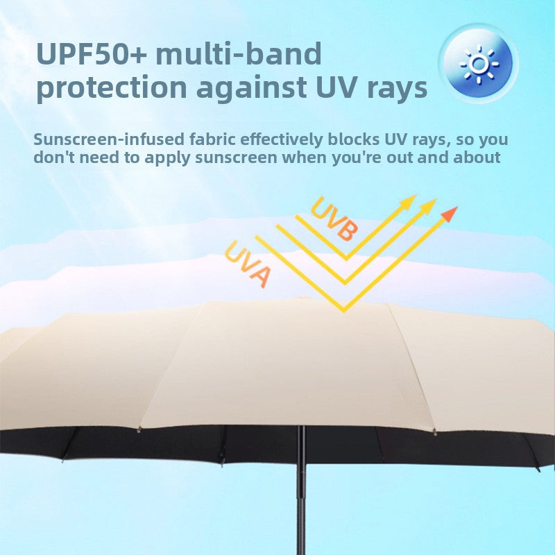 Automatic 10-Rib Umbrella with Ring Handle — QIUOLA | qiuola.com