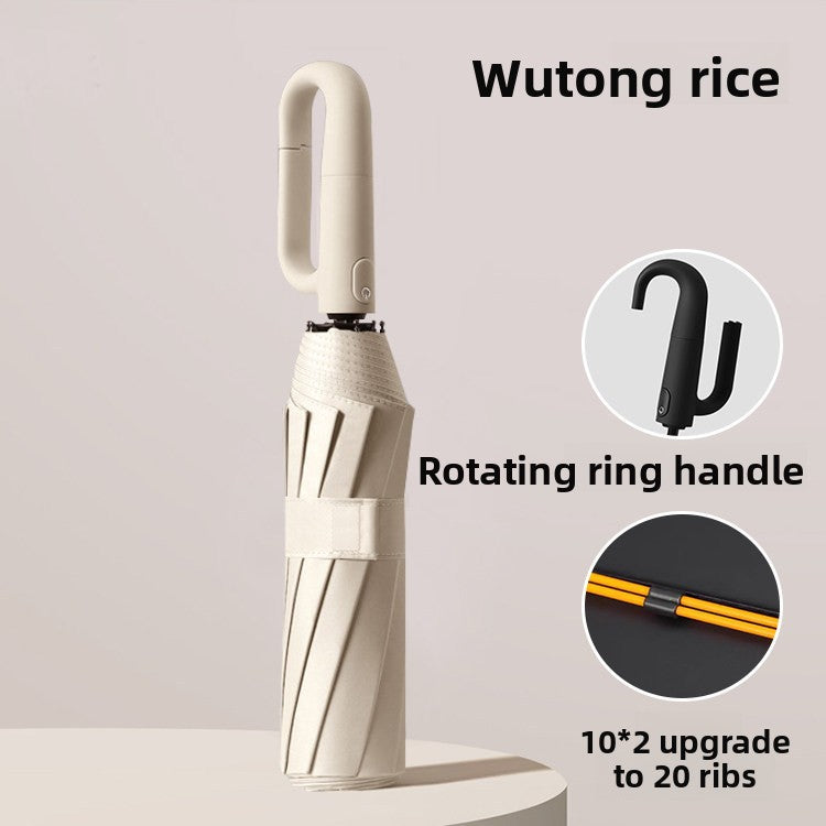 Automatic 10-Rib Umbrella with Ring Handle — QIUOLA | qiuola.com