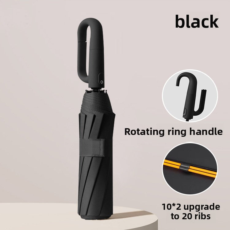 Automatic 10-Rib Umbrella with Ring Handle — QIUOLA | qiuola.com