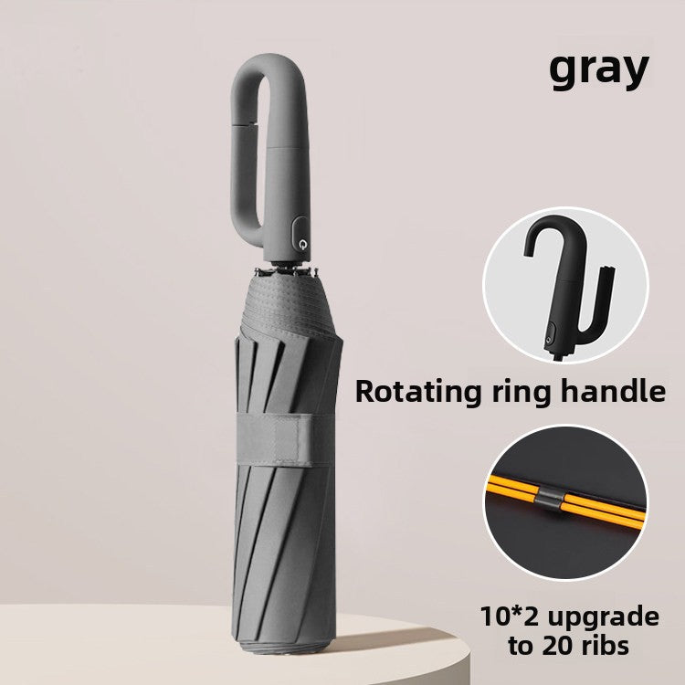 Automatic 10-Rib Umbrella with Ring Handle — QIUOLA | qiuola.com