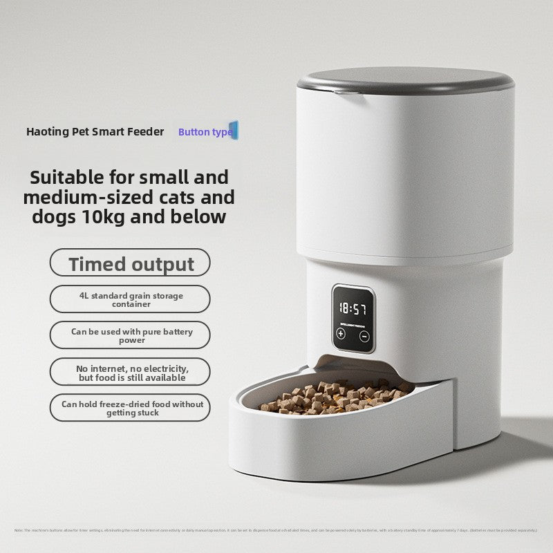 Automatic Pet Feeder – Timer, Wi-Fi & Video Options