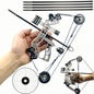 Stainless Steel Compound Bow Set with 4 or 8 Arrows