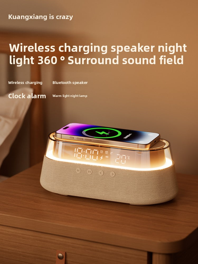 K3 Retro Bluetooth Speaker with Alarm Clock & Night Light
