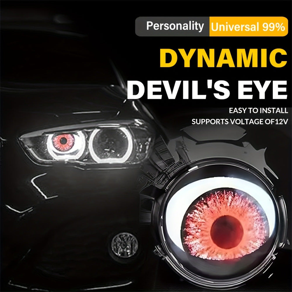 Dynamic Devil Eye LED Decorative Light for Cars & Motorcycles