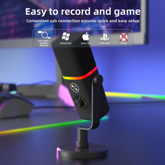ZTT32 RGB USB Dynamic Microphone for Gaming & Streaming