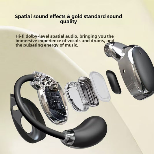 Open-Ear Bluetooth 5.4 Ear-Hook Headset — QIUOLA | qiuola.com