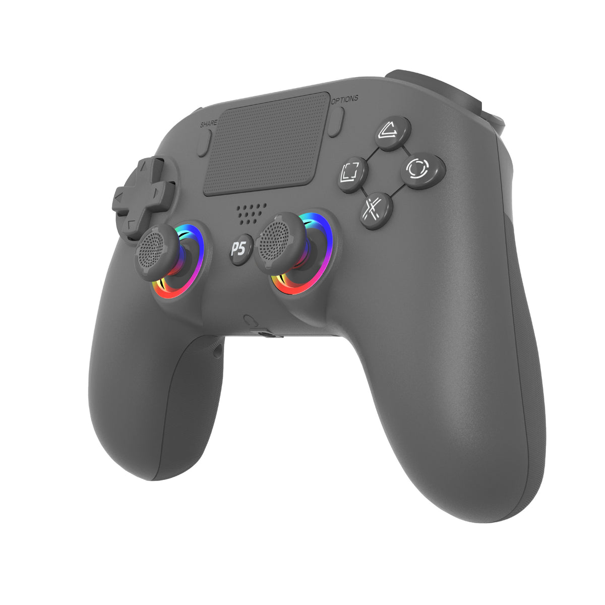 Wireless RGB Gaming Controller with Hall-Effect Joysticks