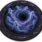 Halloween Round Crystal Velvet Rug Stain Wear Resistant Easy Clean