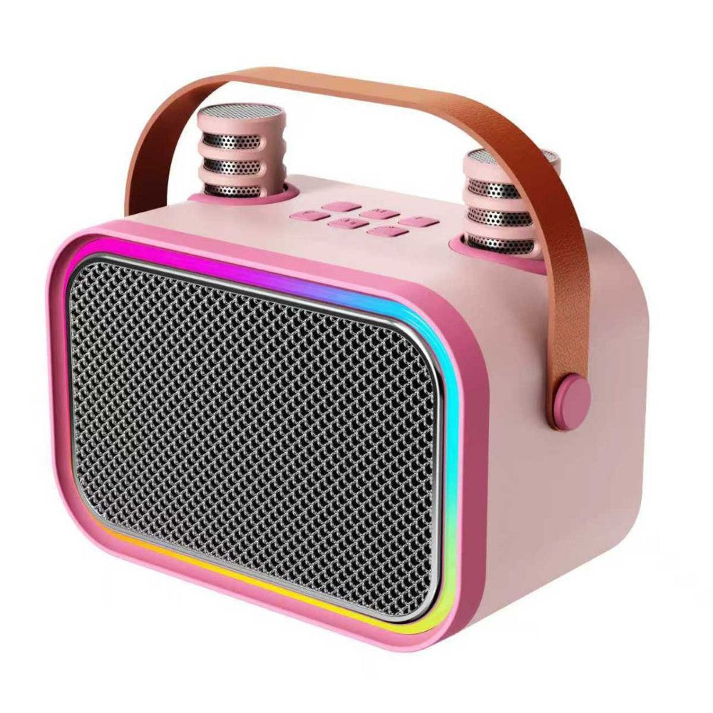Portable Bluetooth 5.3 Karaoke Speaker – 2 Microphones