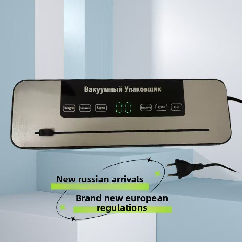 Digital Food Vacuum Sealer with Cutter & Bag Bundle – Silver