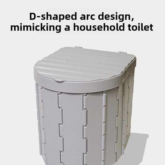 Portable Folding Camping Toilet with Lid