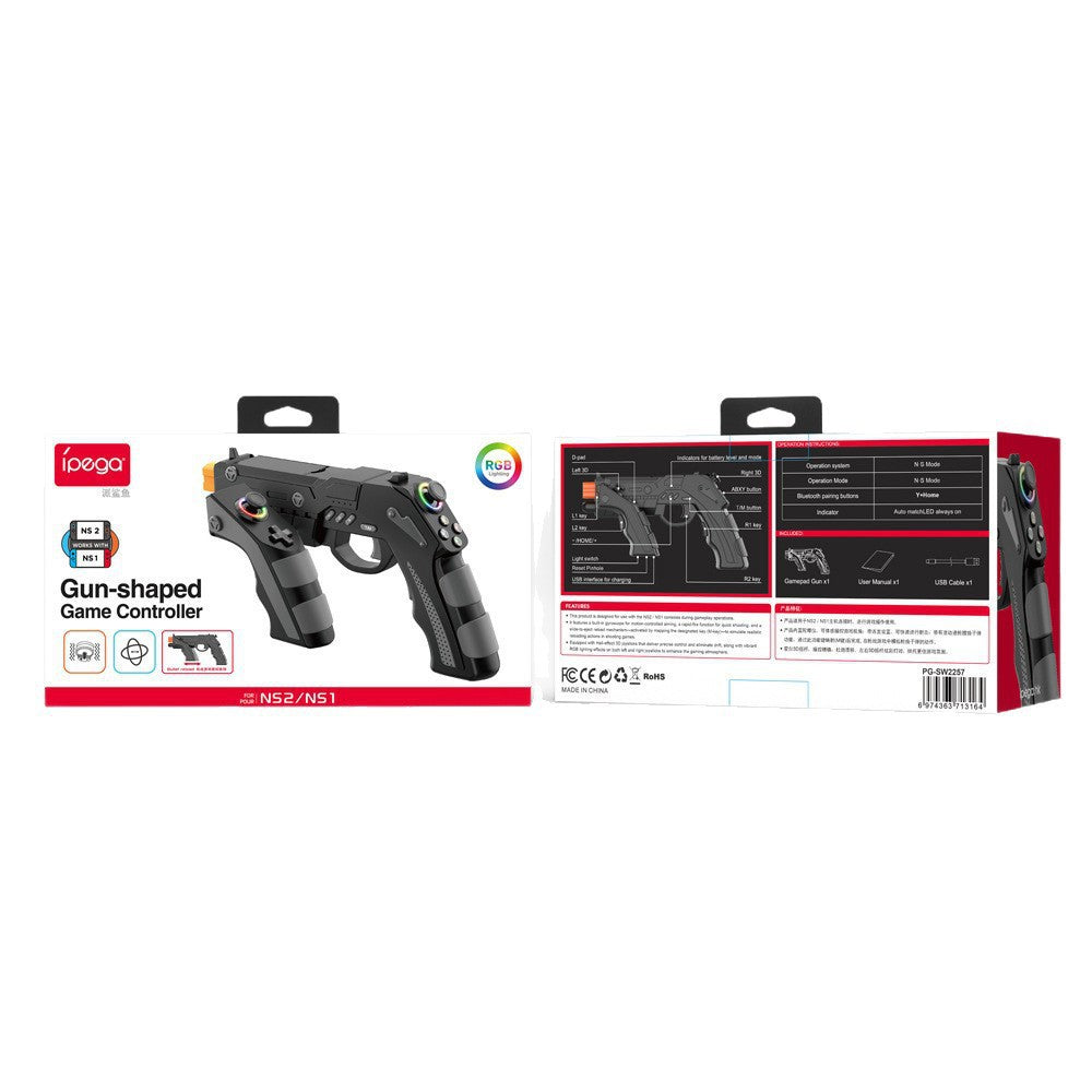 Gun-Shaped Gaming Controller for Nintendo Switch 2 & Switch