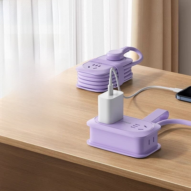 Compact 4-Outlet Power Strip with 1.3m Cord