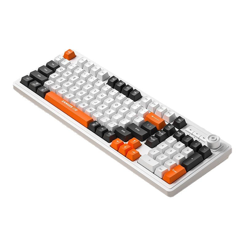 Sangee K18 Wired Backlit Keyboard with Volume Knob
