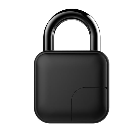 Bluetooth Fingerprint Padlock with Backup Key – Black