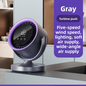 Rechargeable Oscillating Desktop Fan with Digital Display